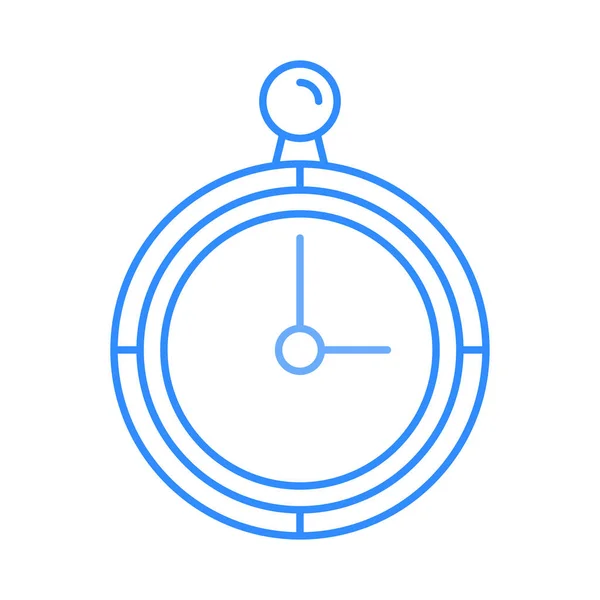 Часы Секундомер Плоский Значок Вектор Иллюстрация — стоковый вектор