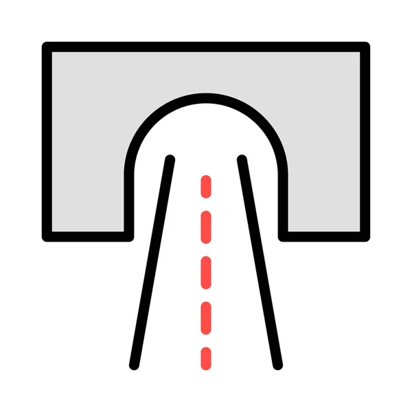 Highway Flat Icon Vector Illustration — Stock Vector