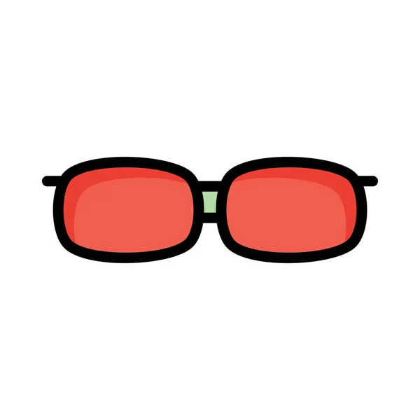 ファッション眼鏡フラット アイコン ベクトル イラスト — ストックベクタ