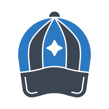 spor kap düz simgesi, vektör, illüstrasyon