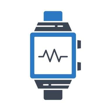 Kol saati darbeleri ile düz simgesi beyaz arka plan, vektör, illüstrasyon izole işareti 