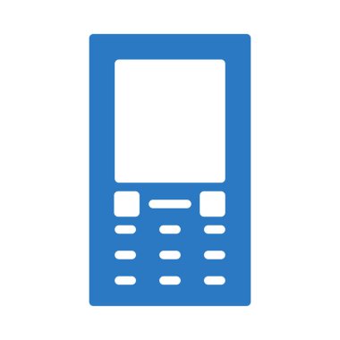 cep telefon düz simgesi, vektör, illüstrasyon 