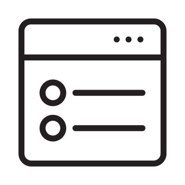 liste menü web simgesi