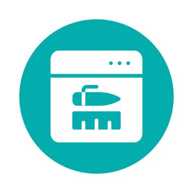 Online web pazarlama vektör simgesi