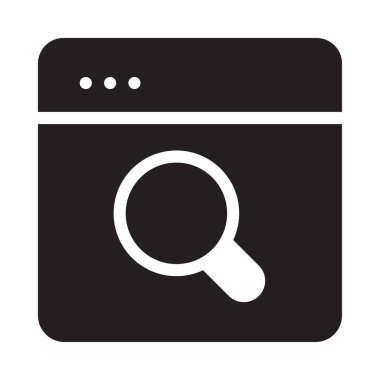 Internet tarayıcı web vektör simgesi