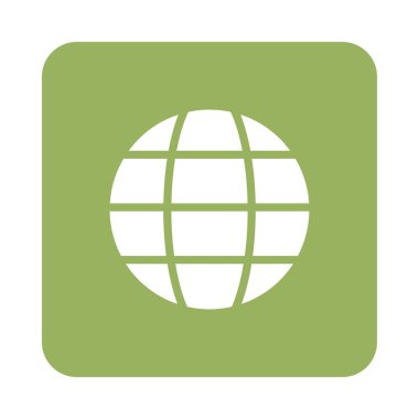 Internet tarayıcı düz simgesi beyaz arka plan, vektör, illüstrasyon izole