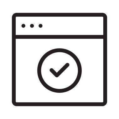 Internet tarayıcı web vektör simgesi