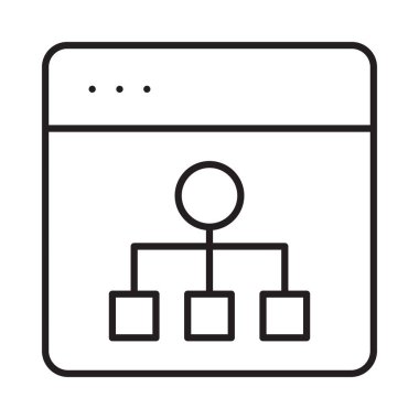 Internet tarayıcı web vektör simgesi