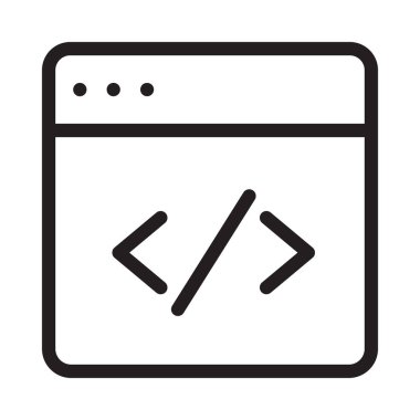 Internet tarayıcı web vektör simgesi