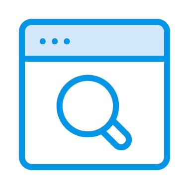 Internet tarayıcı web vektör simgesi