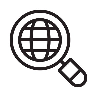 Internet tarayıcı web vektör simgesi