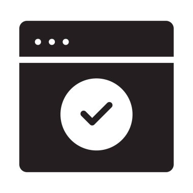 Internet tarayıcı web vektör simgesi