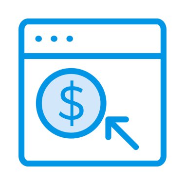 Online web pazarlama vektör simgesi