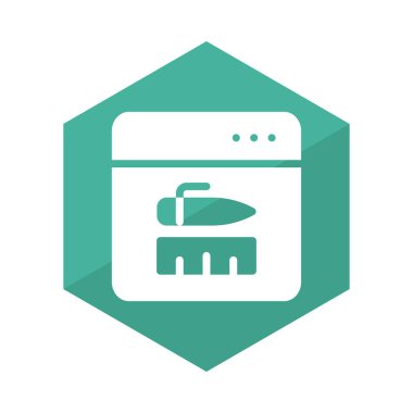 Internet tarayıcı web vektör simgesi