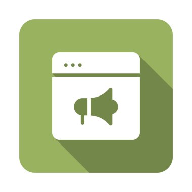 Online web pazarlama vektör simgesi