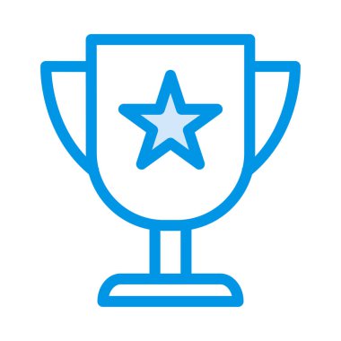 Başarı başarı ödül düz simgesi beyaz arka plan, vektör, illüstrasyon izole