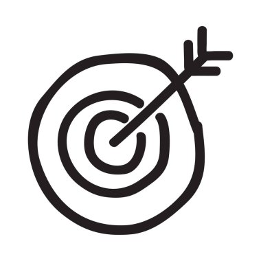 ok düz simgesi beyaz arka plan, vektör, illüstrasyon izole hedefle