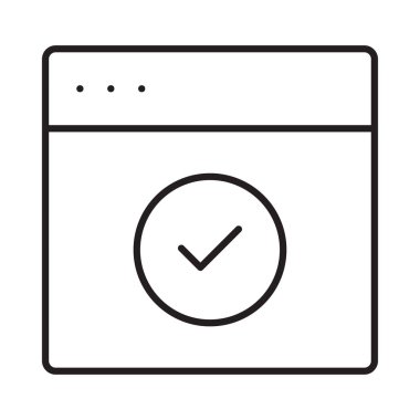 Internet tarayıcı web vektör simgesi