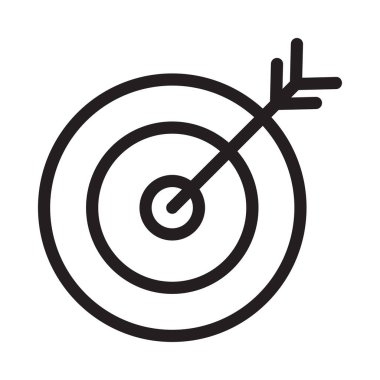 ok düz simgesi beyaz arka plan, vektör, illüstrasyon izole hedefle