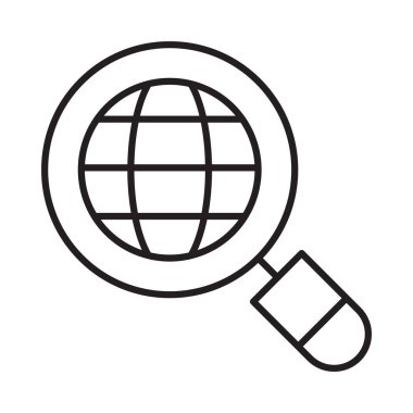 Internet tarayıcı web vektör simgesi