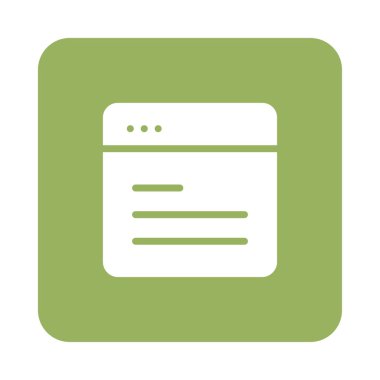 Internet tarayıcı web vektör simgesi