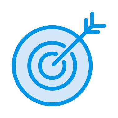 ok düz simgesi beyaz arka plan, vektör, illüstrasyon izole hedefle