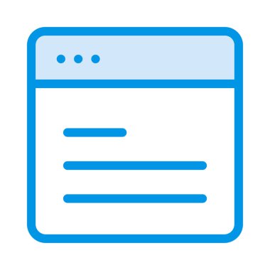 Internet tarayıcı web vektör simgesi