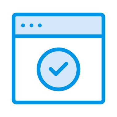 Internet tarayıcı web vektör simgesi