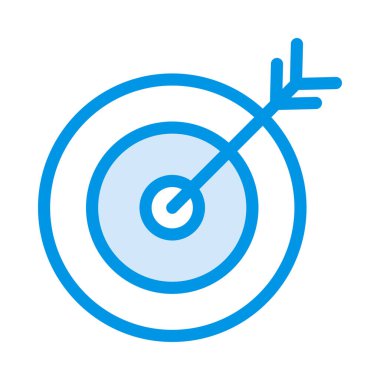 ok düz simgesi beyaz arka plan, vektör, illüstrasyon izole hedefle