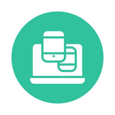 Online web pazarlama vektör simgesi