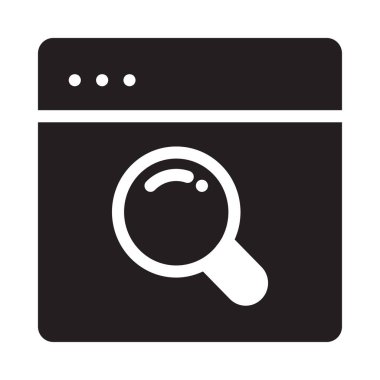 Internet tarayıcı web vektör simgesi