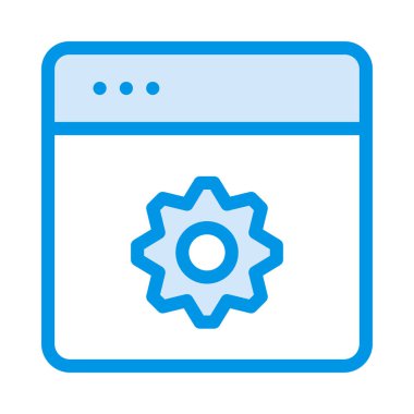 Internet tarayıcı web vektör simgesi