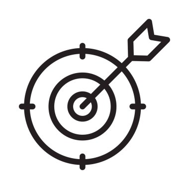 ok düz simgesi beyaz arka plan, vektör, illüstrasyon izole hedefle