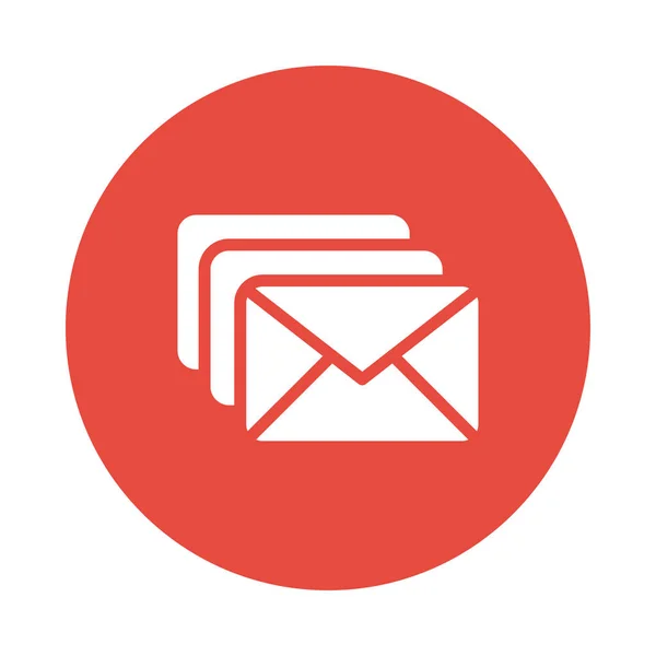 Web Symbol Für Posteingangsnachricht — Stockvektor
