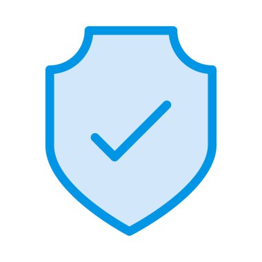 kalkan düz simgesi izole beyaz arka plan, vektör, illüstrasyon, güvenli kavramı 