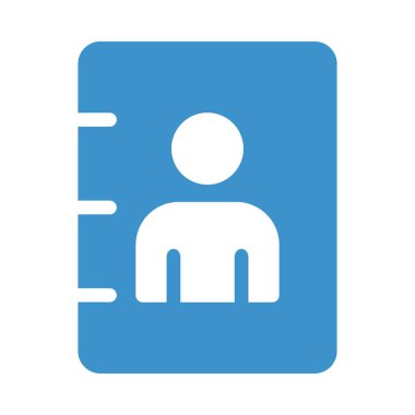 Beyaz arka plan, vektör, illüstrasyon izole kişi kitap düz simgesi