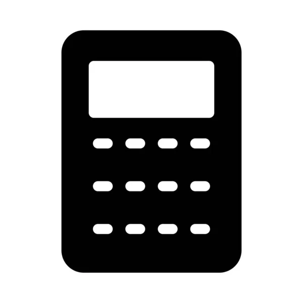 Calculator Flat Icon Isolated White Background Vector Illustration — Stock Vector