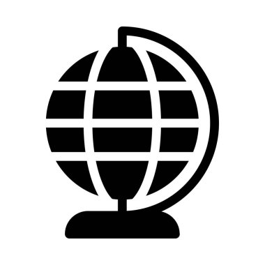 Beyaz arka plan, vektör, illüstrasyon izole küre düz simgesi