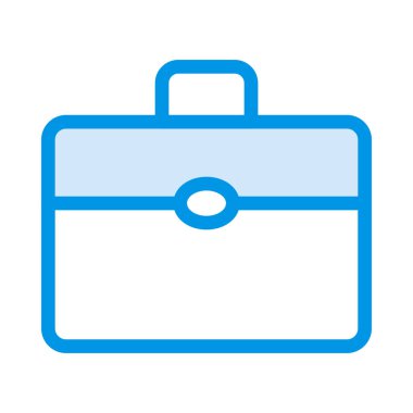 Evrak Çantası'nı düz simgesi beyaz arka plan, vektör, illüstrasyon izole