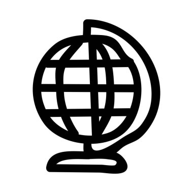 Beyaz arka plan, vektör, illüstrasyon izole küre düz simgesi