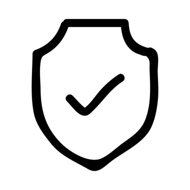 kalkan düz simgesi izole beyaz arka plan, vektör, illüstrasyon, güvenli kavramı 