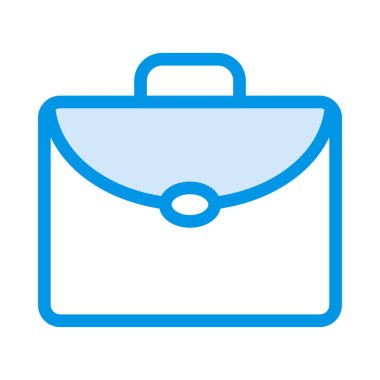 Evrak Çantası'nı düz simgesi beyaz arka plan, vektör, illüstrasyon izole