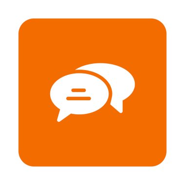 sohbet kabarcıklar izole beyaz arka plan, vektör, illüstrasyon, konuşma kavramı simge düz