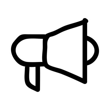 hoparlör düz simgesi beyaz arka plan, vektör, illüstrasyon izole