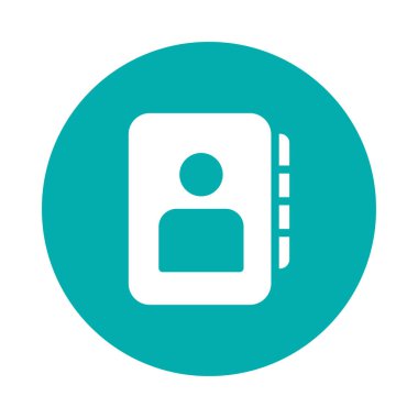 Beyaz arka plan, vektör, illüstrasyon izole kişi kitap düz simgesi