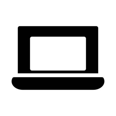 Beyaz arka plan, vektör, illüstrasyon izole dizüstü düz simgesi