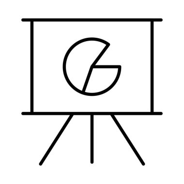 Sunuyu grafik düz simgesi beyaz arka plan, vektör, illüstrasyon izole