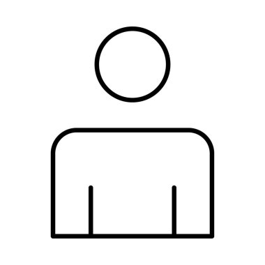 hesap kullanıcı avatar düz simgesi beyaz arka plan, vektör, illüstrasyon izole