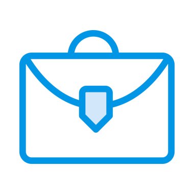 Evrak Çantası'nı düz simgesi beyaz arka plan, vektör, illüstrasyon izole