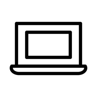 Beyaz arka plan, vektör, illüstrasyon izole dizüstü düz simgesi